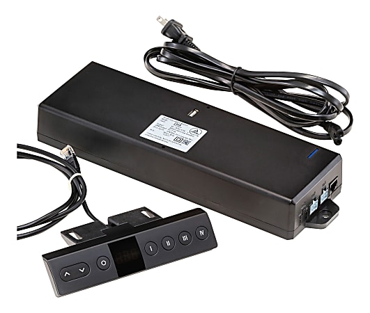 Safco® Control Box For Medina/Aberdeen Height-Adjustable Desks, Black