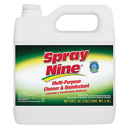 Spray Nine® Heavy-Duty Cleaner And Degreaser Disinfectant Liquid, 128 Oz Bottle