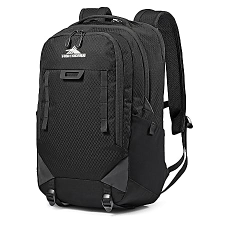 High Sierra Litmus Backpack With 15.6" Laptop Pocket, Black