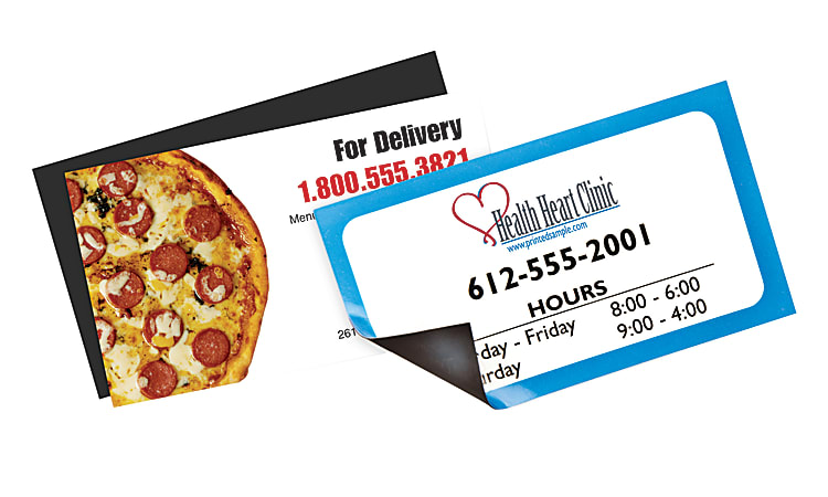 Magnetic Business Cards, Uncoated, 3 1/2" x 2"