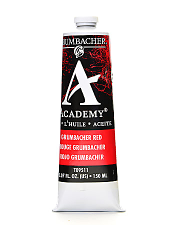 Grumbacher Academy Oil Colors, 5.07 Oz, Grumbacher Red, Pack Of 2