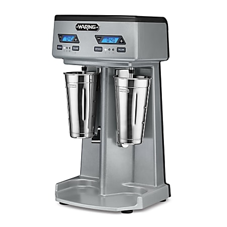 Waring Double Spindle 3-Speed Drink Mixer, Silver