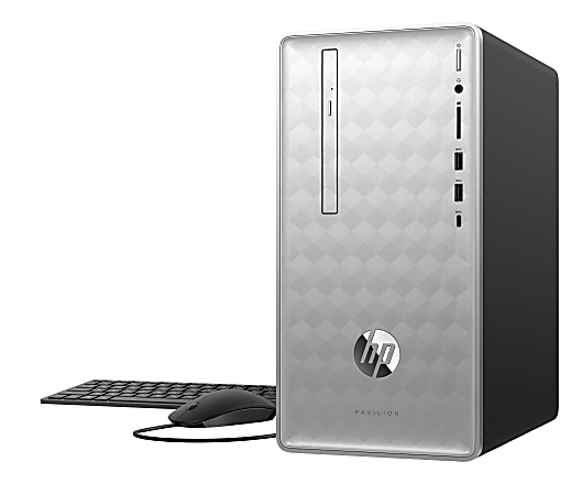 HP Pavilion 590-p0016 Desktop PC, 8th Gen Intel® Core™ i3, 8GB Memory/16GB Intel Optane™ Memory, 1TB Hard Drive, Windows® 10 Home