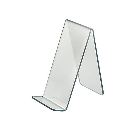 Azar Displays Tabletop Easels, Acrylic, 8 3/4"H x 4"W x 8"D, Clear, Pack Of 10