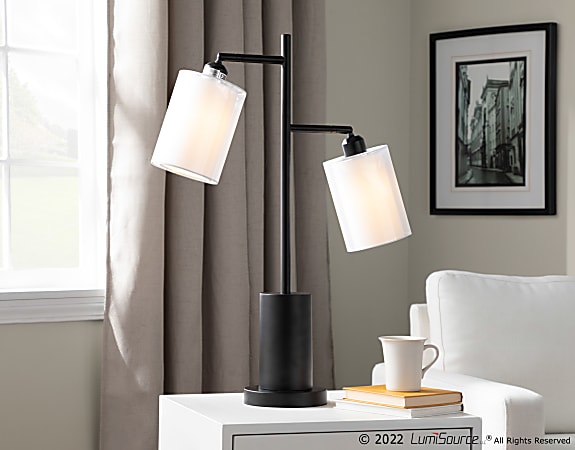 White industrial table lamp 2025