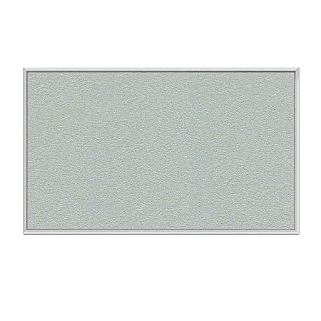 Ghent Aluminum Frame Vinyl Bulletin Board, 18" x 18", Silver, Satin Frame