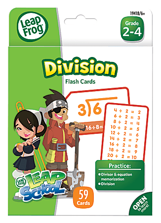 LeapFrog® Division Flash Cards, Pack Of 55