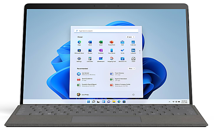Microsoft Surface Pro X Tablet, 13" Touchscreen, 16 GB RAM, 512 GB SSD, Windows 11 Home