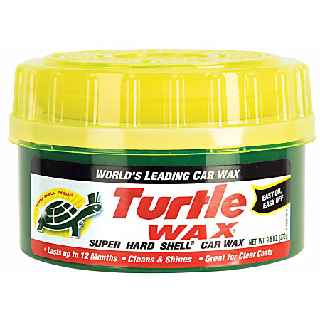 Turtle Wax® Super Hard Shell® Paste Car Wax, 9.5 Oz Bottle, Pack Of 6