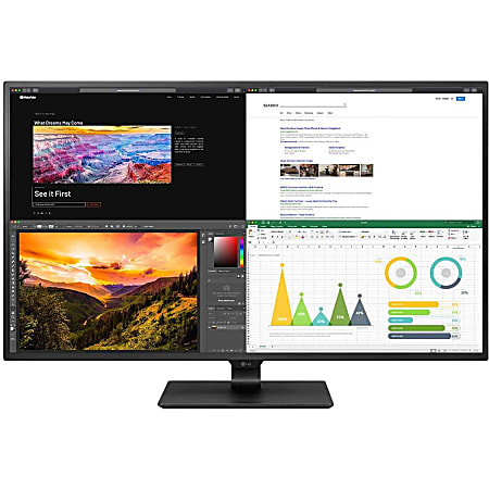 LG 43BN70U B 43 Class 4K UHD LCD Monitor 169 Matte Black 42.5 Viewable ...