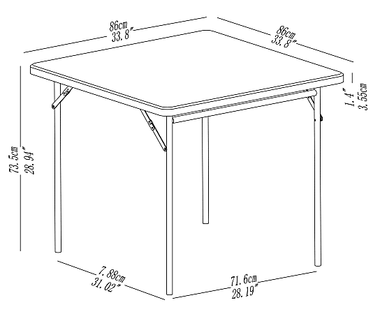 Folding card table shop