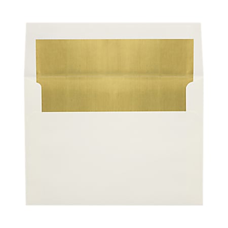 LUX Invitation Envelopes, A6, Peel & Press Closure, Gold/Natural, Pack Of 500