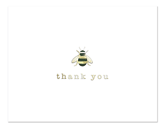 Punch Studio Elegant Thank You Note Cards With Envelopes, 5-1/2