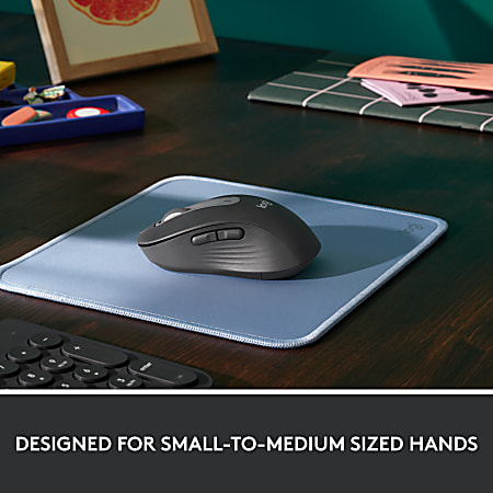 Logitech Signature M650 Wireless Mouse - For Small to Medium Sized Hands,  2-Year Battery, Silent Clicks, Customizable Side Buttons, Bluetooth, for