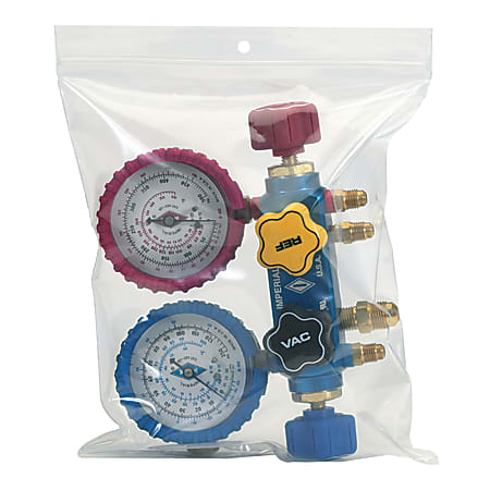 Office Depot® Brand 4 Mil Reclosable Poly Bags w/ Hang Hole, 8" x 10", Clear, Case Of 1000