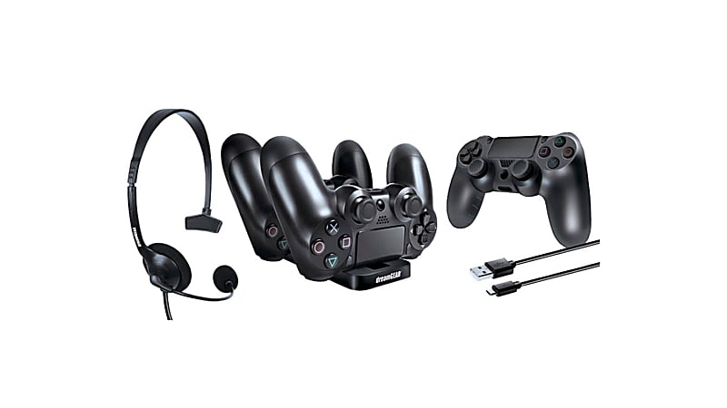DreamGear Players Kit For PS4 Black Office Depot