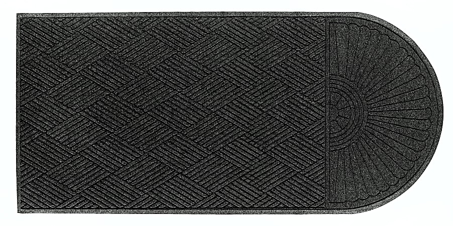 The Andersen Company Waterhog Eco Grand Premier One-End Floor Mat, 48" x 712 13/16", Black Smoke