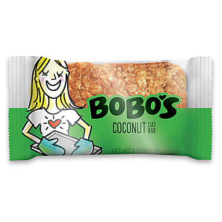 BoBo's Oat Bars, Coconut, 3.5 Oz, Box of 12 Bars