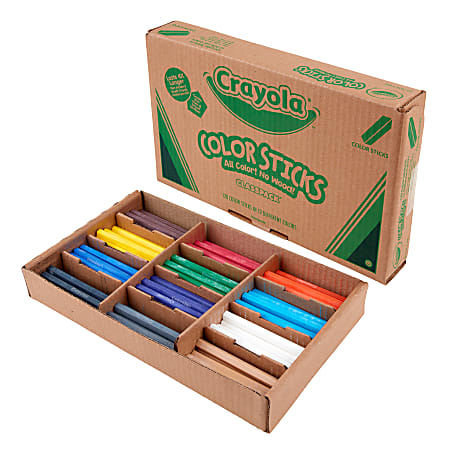 Crayola Color Sticks Classpack, Assorted Colors, Pack Of 120 Color Sticks