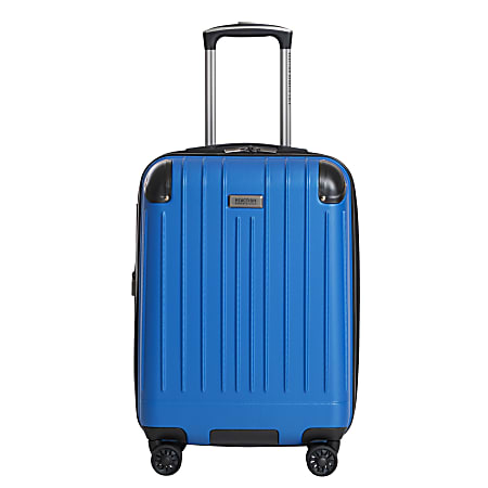Kenneth Cole Reaction Flying Axis Expandable Rolling Carry-On Hardside Luggage, 22"H x 14-1/2"W x 11-1/2"D, Blue