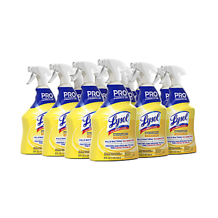 Lysol&reg; Advanced Deep Clean All-Purpose Cleaner, 32 Oz, Lemon Breeze, Case Of 12 Bottles