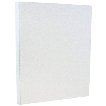 JAM Paper® Card Stock, Blue Parchment, Letter (8.5" x 11"), 65 Lb, Pack Of 50