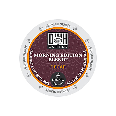 Diedrich Coffee Single-Serve Coffee K-Cup®, Decaffeinated, Morning Edition Blend, Carton Of 24