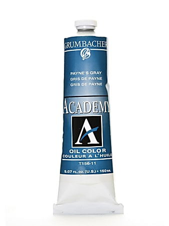 Grumbacher Academy Oil Colors, 5.07 Oz, Payne's Gray, Pack Of 2