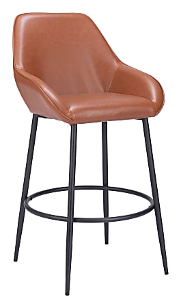 Zuo Vila Barstools, Brown, Set Of 2 Barstools