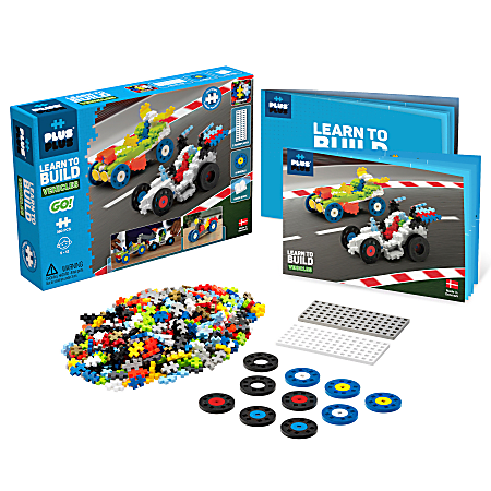 Plus-Plus Building Blocks Learn To Build Go! Vehicles, 360 Pieces