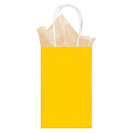 Amscan Medium Yellow Paper Gift Bag