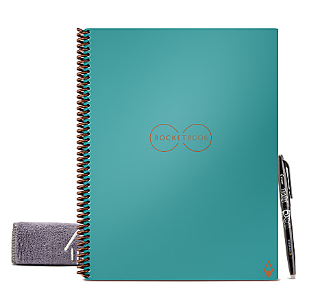 Rocketbook Core Smart Reusable Notebook - Black, 8.5 x 11, Lined 