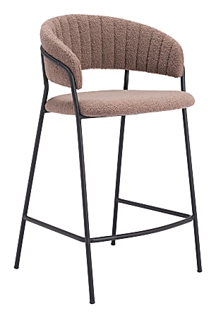 Zuo Josephine Counter-Height Stools, Brown, Set Of 2 Stools