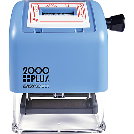 2000 PLUS Easy Select Self Inking DatePhrase Stamp PAID 1 78
