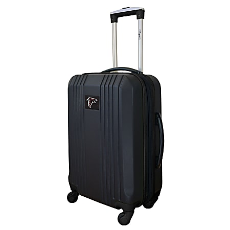 Mojo L208 ABS Carry-On Hardcase Spinner, 21"H x 14"W x 9-1/2"D, Atlanta Falcons, Black