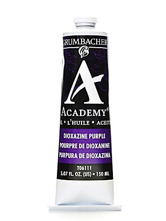 Grumbacher Academy Oil Colors, 5.07 Oz, Dioxazine Purple, Pack Of 2