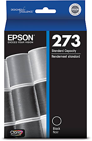 Epson® 273 Claria® Premium Black Ink Cartridge, T273020-S