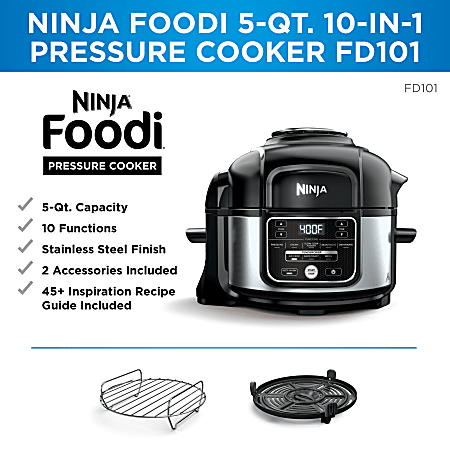 Ninja Foodi Programmable 10-in-1 5qt Pressure Cooker And Air Fryer