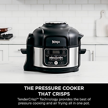 Ninja Foodi 10 in 1 5 Quart Pressure Cooker And Air Fryer SilverBlack -  Office Depot