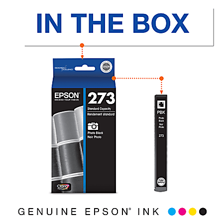 4-PACK Epson GENUINE 273 Color Ink NO RETAIL BOX for EXPRESSION PREMIUM XP-800 