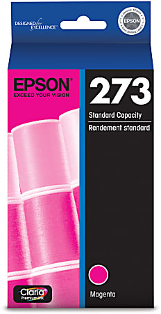 Epson® 273 Claria® Premium Magenta Ink Cartridge, T273320-S