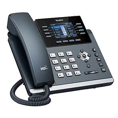 Yealink SIP-T44W Corded/Cordless Bluetooth&reg; VoIP Phone, YEA-SIP-T44W