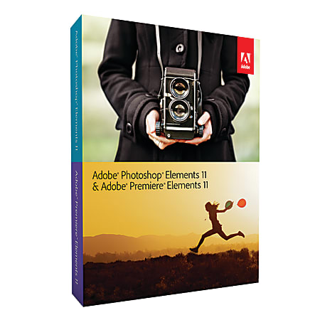 Adobe® Premiere® Elements & Photoshop® Elements 11, For PC/Mac, Traditional Disc