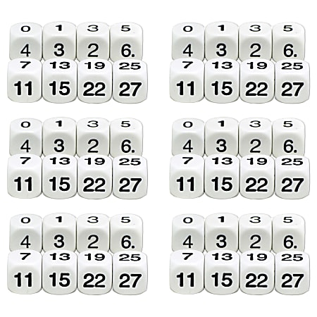 Koplow Games Math Numbers Dice, 6 Packs
