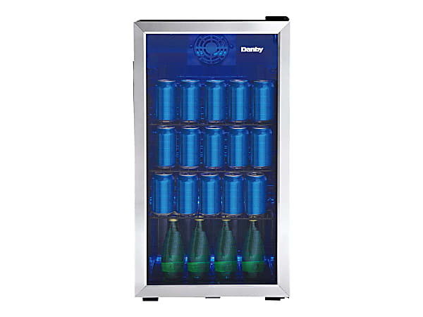 Danby DBC117A1BSSDB-6 - Drinks chiller - width: 17.5 in - depth: 19.7 in - height: 32.8 in - 3.1 cu. ft