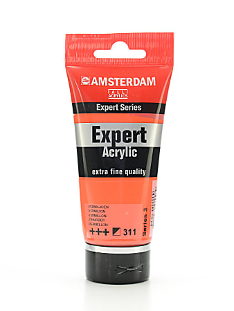 Amsterdam Expert Acrylic Paint Tubes, 75 mL, Vermilion, Pack Of 2