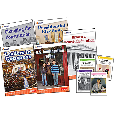Teacher Created Materials iCivics: Leadership & Responsibility 5-Book Set & Game Cards, Grade 5
