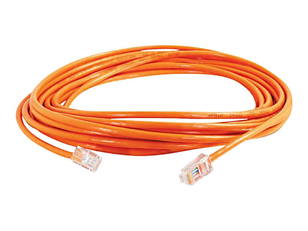 C2G Cat5e Non-Booted Unshielded (UTP) Network Crossover Patch Cable - Crossover cable - RJ-45 (M) to RJ-45 (M) - 5 ft - UTP - CAT 5e - orange