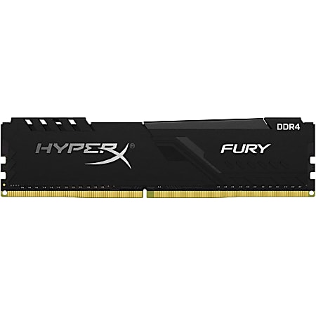 HyperX Fury 8GB DDR4 SDRAM Memory Module - 8 GB (1 x 8GB) - DDR4-3000/PC4-24000 DDR4 SDRAM - 3000 MHz - CL15 - 1.35 V - Non-ECC - Unbuffered - 288-pin - DIMM - Lifetime Warranty