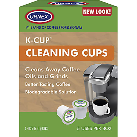 Weiman Urnex Single Brewer Cleaning Cups, 0.25 Oz, Pack Of 5 Cups